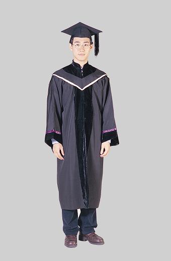 The front of the master's gown.